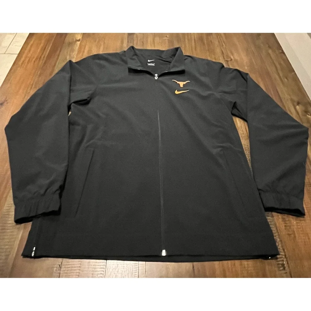 Nike‎ Texas Longhorns NCAA Black Full Zip Jacket Men's Large